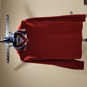 Tommy Hilfiger Red Half Zip Sweater